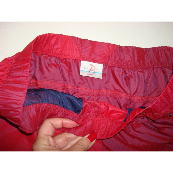 Womens New NWT Columbia Red M Hike Shorts Tidal Spray PFG Nice Casual Zip UPF - Picture 7 of 10